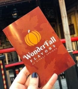 Halloween and Fall Favorites at Disney World. WonderFall Flavors Passport. Vivacious Views